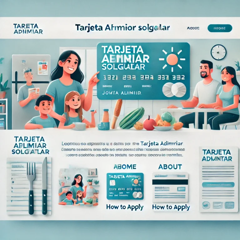 Tarjeta Alimentar Solicitar